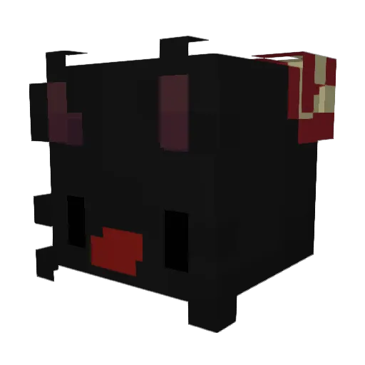 Katt_Hatten Minecraft avatar head, 3D render
