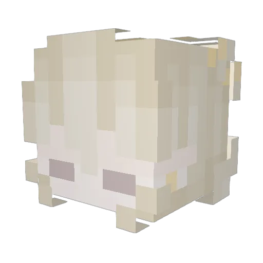 Kattanna_Queen Minecraft avatar head, 3D render