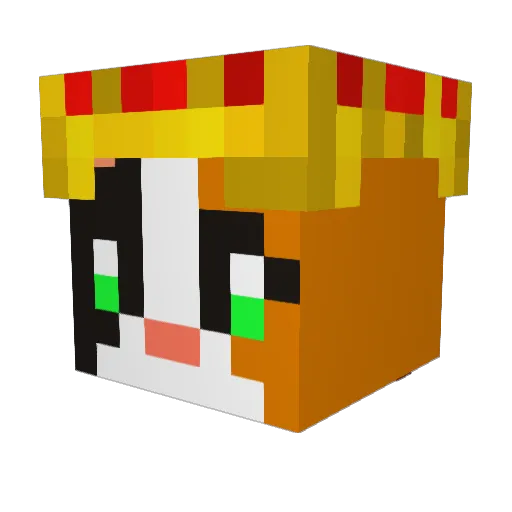 Kattaras Minecraft avatar head, 3D render