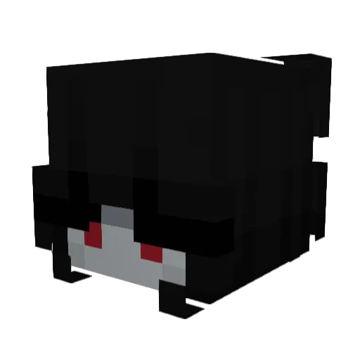 Katteang Minecraft avatar head, 3D render