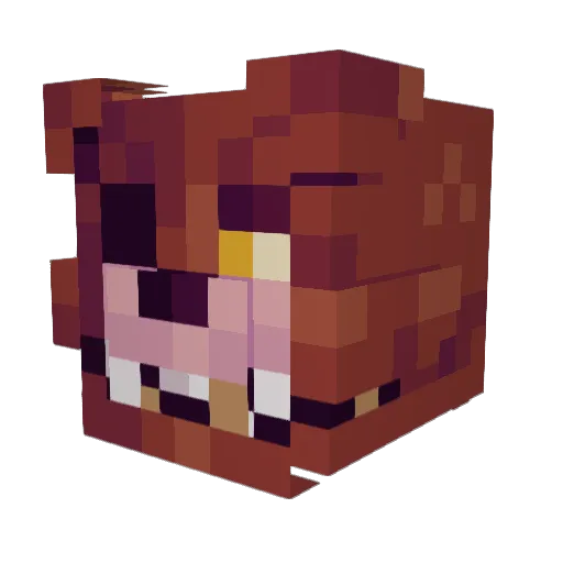 Kattedreng Minecraft avatar head, 3D render