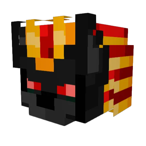 Kattekonge14 Minecraft avatar head, 3D render