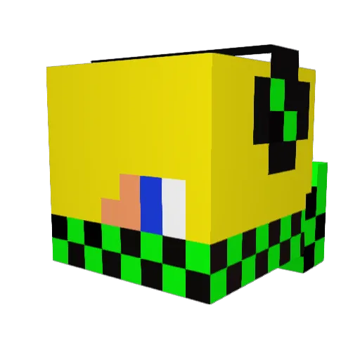 Kattemannen007 Minecraft avatar head, 3D render