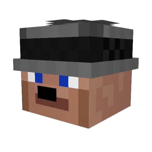 Katten31 Minecraft avatar head, 3D render