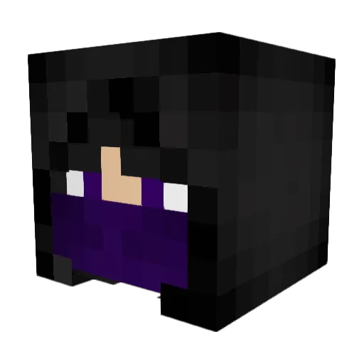 KattenTheKat Minecraft avatar head, 3D render