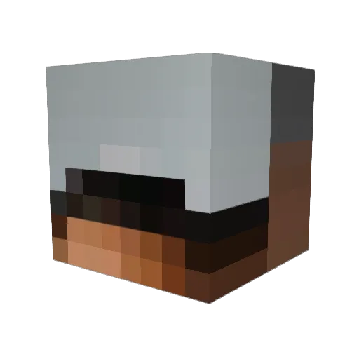 Kattsper Minecraft avatar head, 3D render