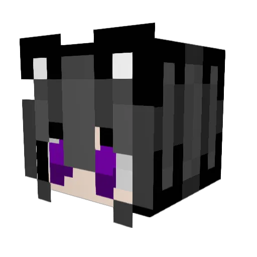 Kattttt66 Minecraft avatar head, 3D render