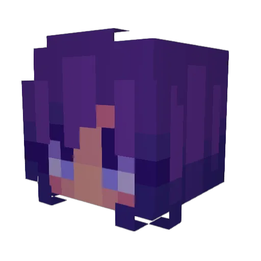 KatwithaK246 Minecraft avatar head, 3D render