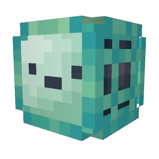KatyC Minecraft avatar head, 3D render