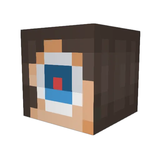Katy_666 Minecraft avatar head, 3D render