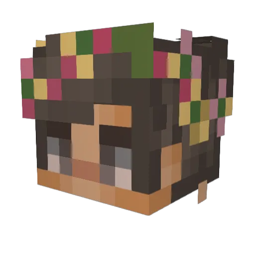 Katy_Dontsova Minecraft avatar head, 3D render