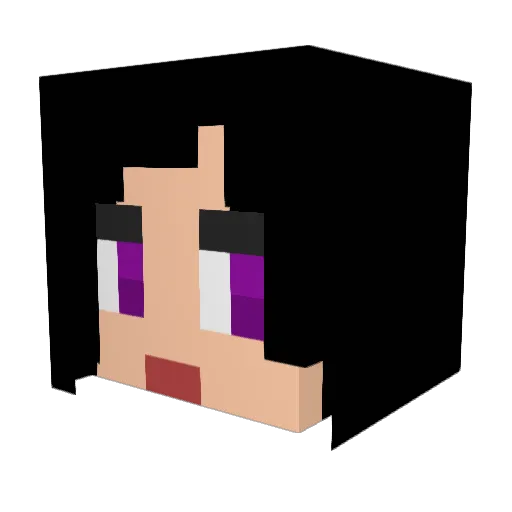 Katya_Jones Minecraft avatar head, 3D render