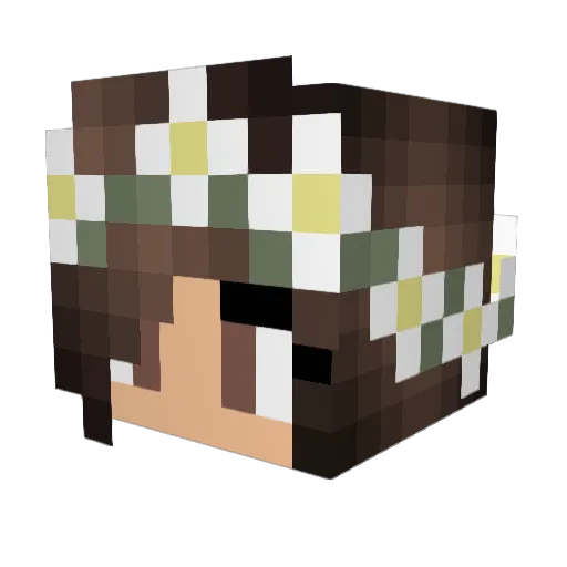 Katyna Minecraft avatar head, 3D render