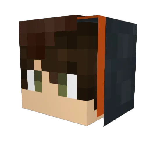 KatzeUnU Minecraft avatar head, 3D render