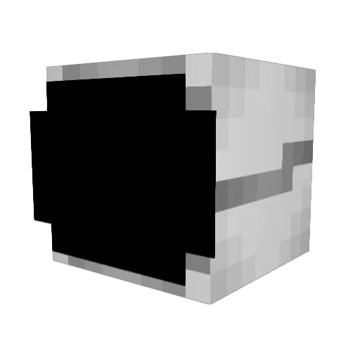 Katze_o Minecraft avatar head, 3D render