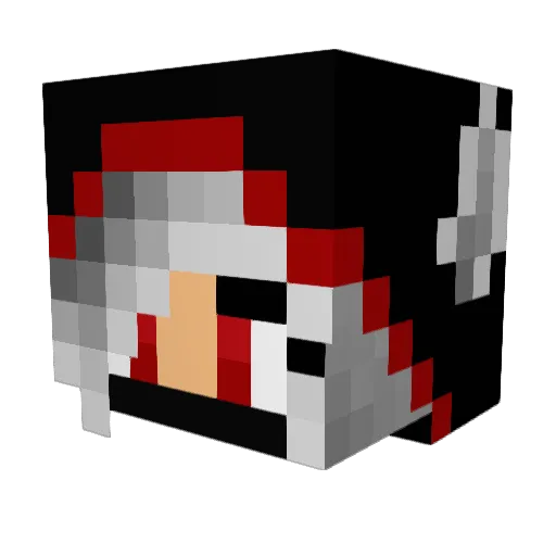 Katzen10 Minecraft avatar head, 3D render
