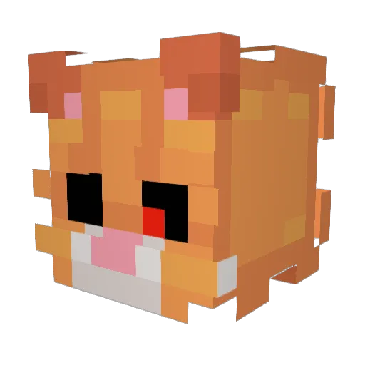 KatzenAllergie Minecraft avatar head, 3D render