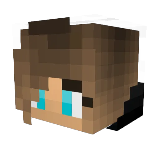 KatzenCrafter Minecraft avatar head, 3D render