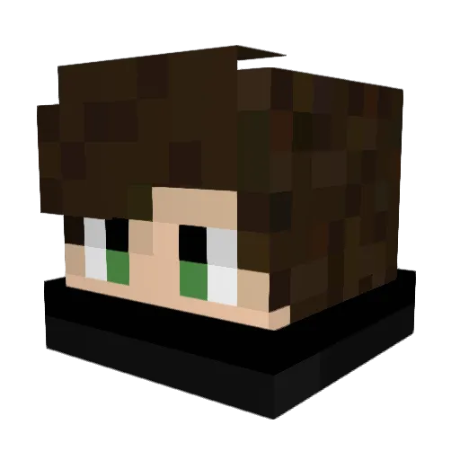 KatzenLiebe Minecraft avatar head, 3D render