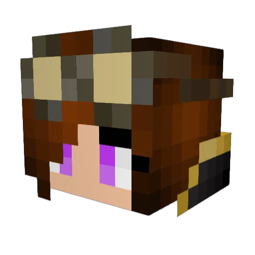 Katzenbar13 Minecraft avatar head, 3D render