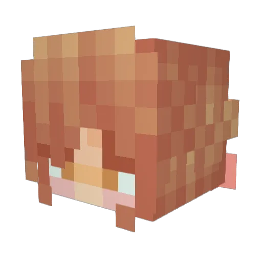 Katzencat21 Minecraft avatar head, 3D render