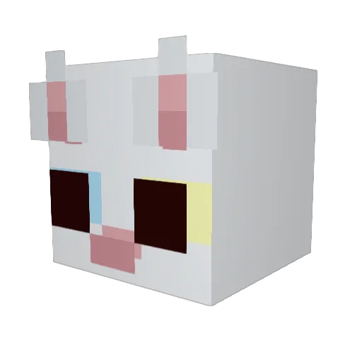 KatzenproYT Minecraft avatar head, 3D render