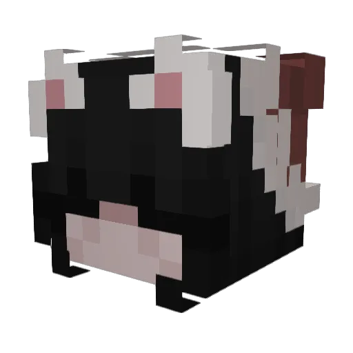 Katzenteufel Minecraft avatar head, 3D render