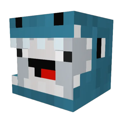 Katzmann Minecraft avatar head, 3D render