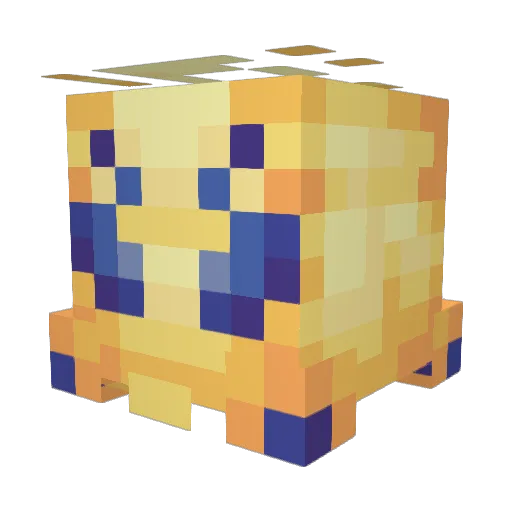 Katzwhy Minecraft avatar head, 3D render