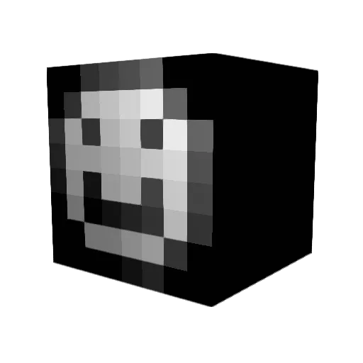 Katzzee Minecraft avatar head, 3D render