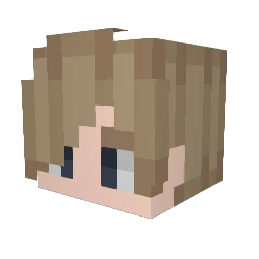 KauaChickk Minecraft avatar head, 3D render