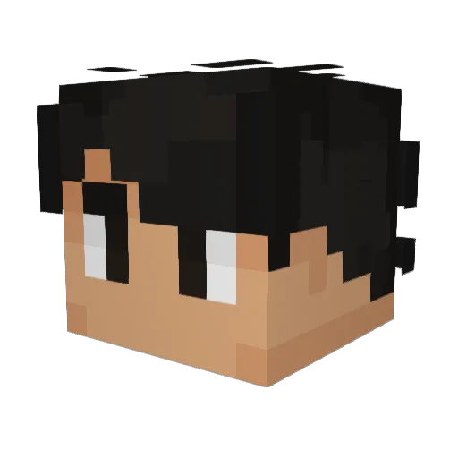 Kaua_andrade Minecraft avatar head, 3D render