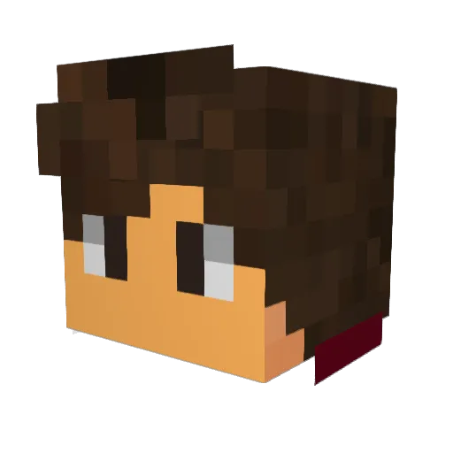Kauan876 Minecraft avatar head, 3D render