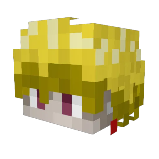 Kauanssv Minecraft avatar head, 3D render