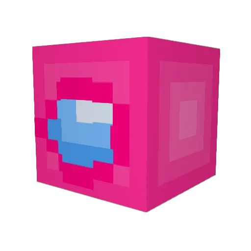 Kaubus Minecraft avatar head, 3D render