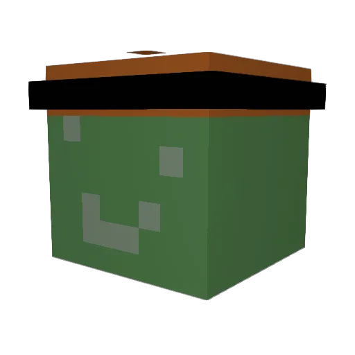 KauenLP Minecraft avatar head, 3D render