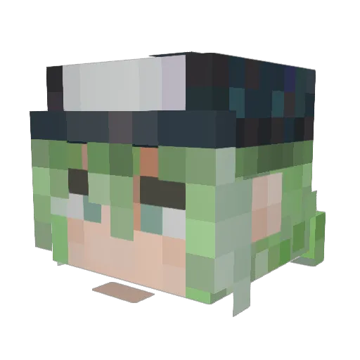 Kaufee_ Minecraft avatar head, 3D render