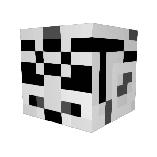 Kaulth Minecraft avatar head, 3D render