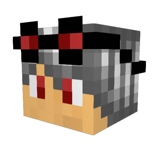 KaushikMosik Minecraft avatar head, 3D render