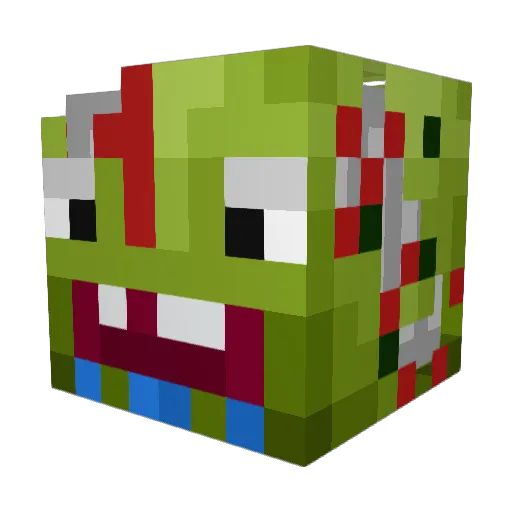 Kauter_PvP Minecraft avatar head, 3D render