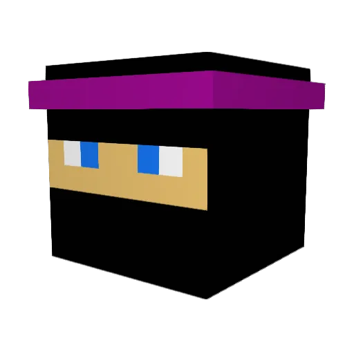 Kautsari Minecraft avatar head, 3D render