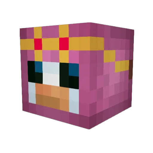 Kautsch Minecraft avatar head, 3D render