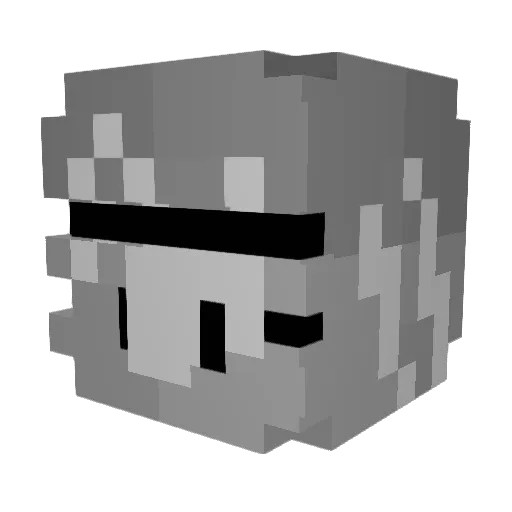 Kavacrah Minecraft avatar head, 3D render