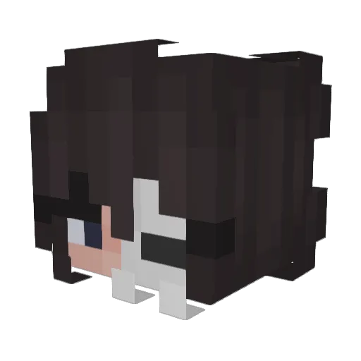 Kavaddicted Minecraft avatar head, 3D render