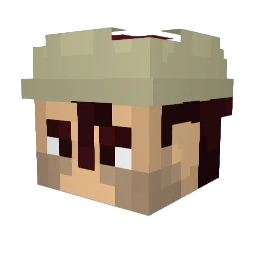 Kavadylo Minecraft avatar head, 3D render