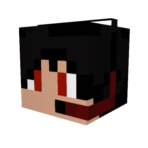Kavag Minecraft avatar head, 3D render