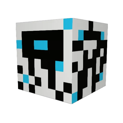 KavatX Minecraft avatar head, 3D render