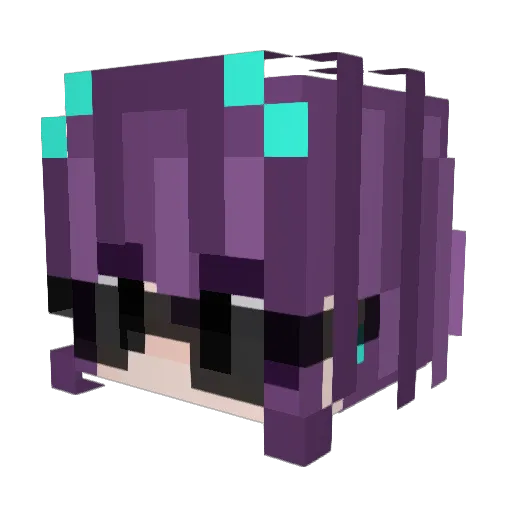 Kavcia Minecraft avatar head, 3D render