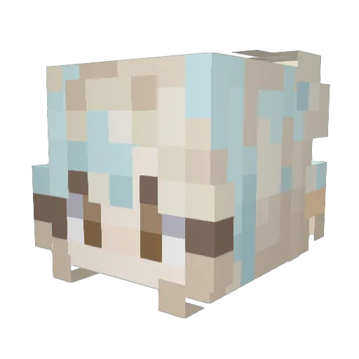Kavi_OX Minecraft avatar head, 3D render