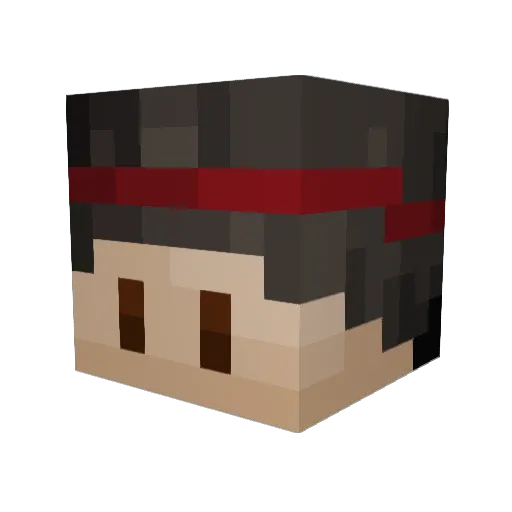 Kavin_Strange Minecraft avatar head, 3D render